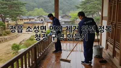 🏡 정읍 소성면 먼지 제거 완전 정복! ✨ 청정 구역 만들기